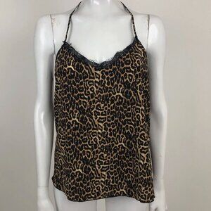 Jessica Simpson Cheetah Lace Trim Tank - Size XL